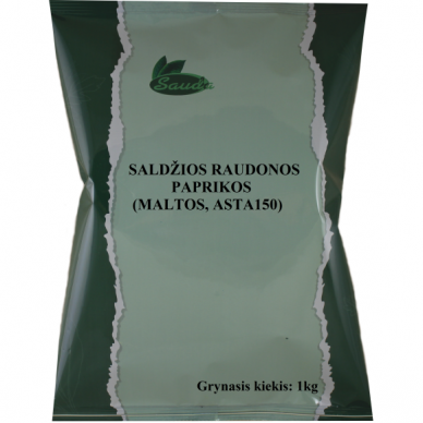 Saldžios raudonos paprikos (maltos, ASTA150) 1kg
